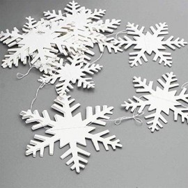 Three-dimensional Snowflake String (2pcs)