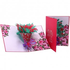 Rose Bouquet Pop Up Card - Valentines Day Card