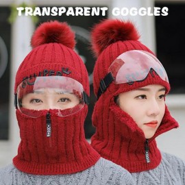 Warm Fluffy Velvet Cap With Goggles
